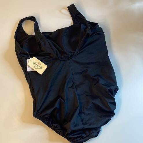 St. John’s Bay  one piece swim suit.  Size 14. Secretly Slender. NWT.