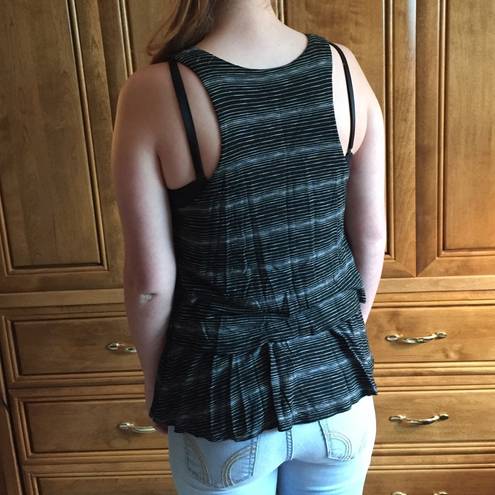 Final Touch Stripped layered tank top