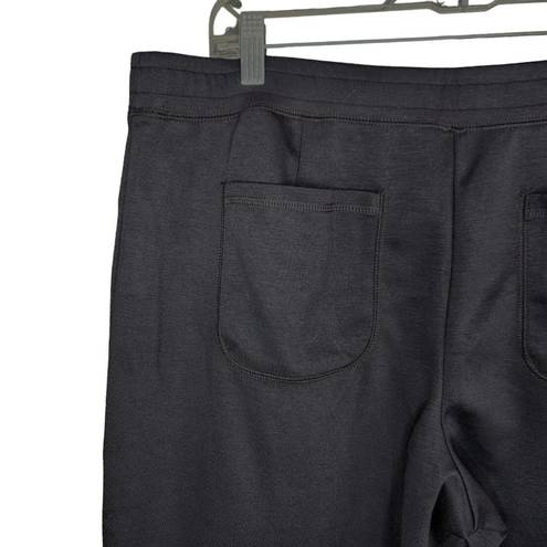 Isaac Mizrahi  Live! SOHO Solid Jogger Pull-On Pockets Pitch Black Large NWOT