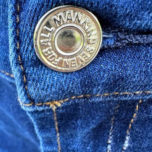 7 For All Mankind  Women's Blue Denim High Waist Ankle Gwenevere Jeans 29