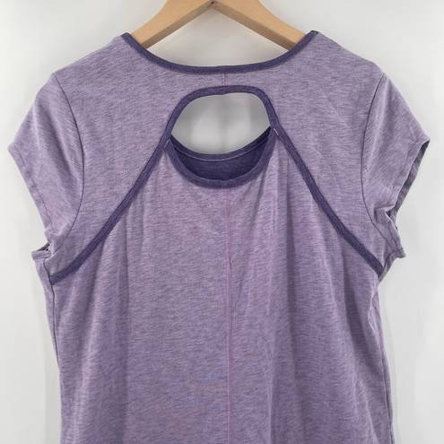 The North Face  Dress Size Large Cutout Purple Casual Shirt Cotton Blend NWT
