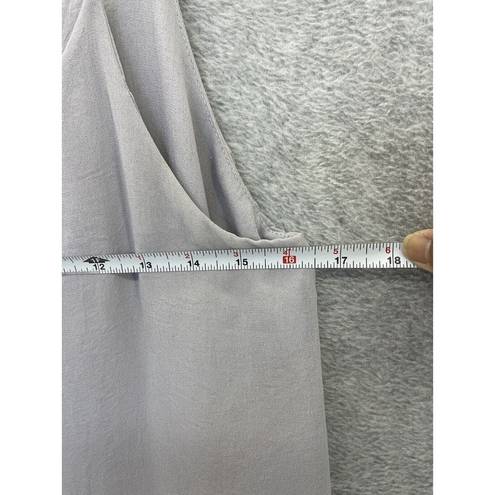The Row all: Women's Shift Maxi Dress Sleeveless Solid Gray Size Medium