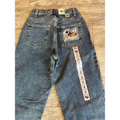 Cruel Girl NWT  Denim Jeans 3 Long 3L High Rise Mom Jean Vintage Relaxed