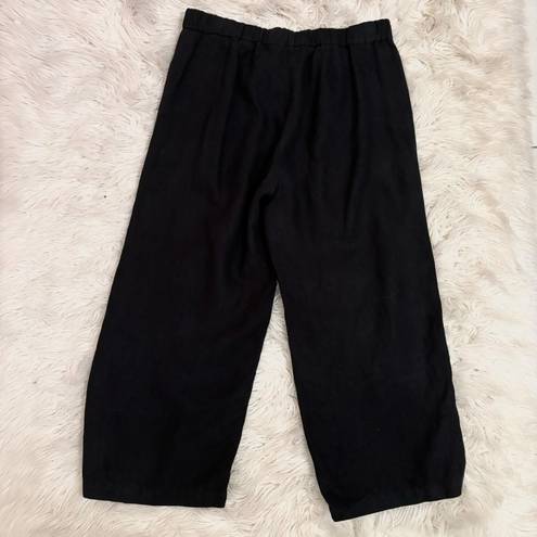 J.Jill  Love Linen Black Wide Leg Pants