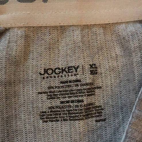 Lounge Jockey Gray Ribbed Cotton  Shorts