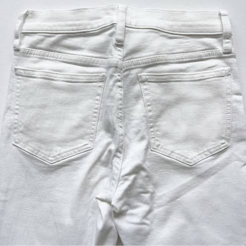 J.Crew  Petite 9" toothpick jean in white wash Size 27P NWT