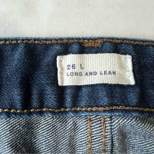 Gap  Long and lean mid rise jeans medium blue size 26 L boot cut flare