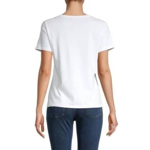 n:philanthropy  Cypress White Slit Tee Top T-Shirt size Large NWT Short Sleeves