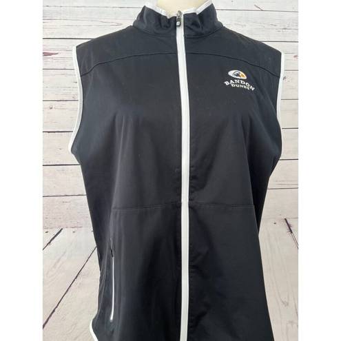 FootJoy  Full Zip Vest size Large Womens FJ Athletic Black Golf Active Pockets