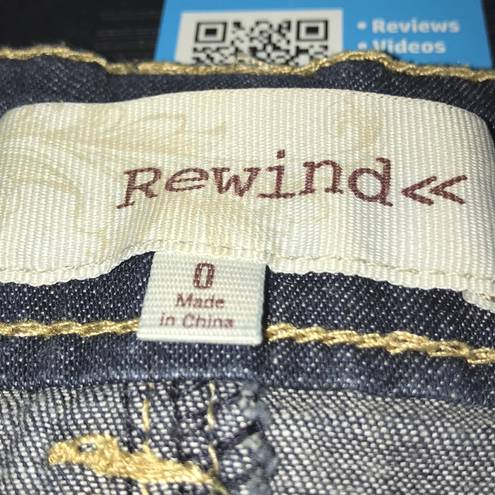 Rewind  shorts in short short blue cuffed size 0