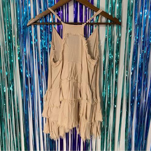 Vintage Havana Cream  Fringe Tank