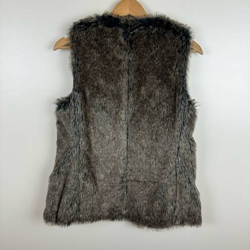 Banana Republic  Grey Faux Fur Vest in Smoky Grey Size X-Small