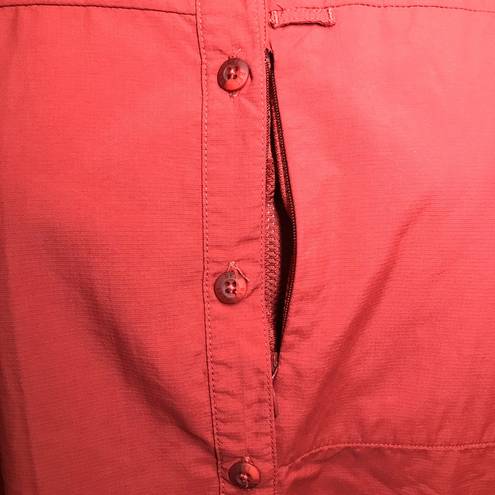 REI Women’s Button Down Vented Long Sleeve Shirt Red Size 1X