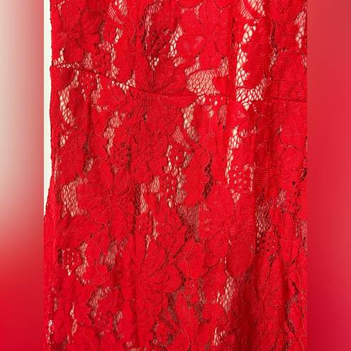 Sans Souci Red lace dress