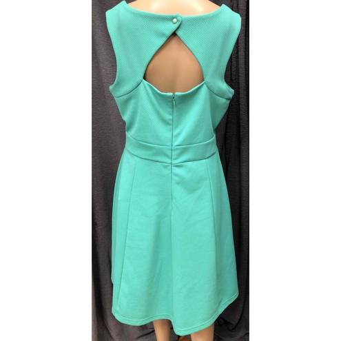 Tiana B  Jade Sleeveless V-Neck Pleated Fit & Flare Dress Womens Size 12