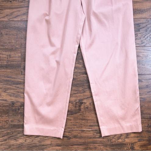 Ba&sh  • Maiwen Pleated Trousers pants high waist Blush pink tapered carrot leg