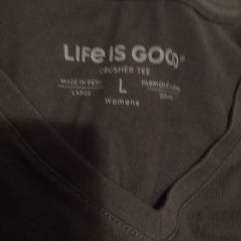 Life is Good v-neck top size extra large women