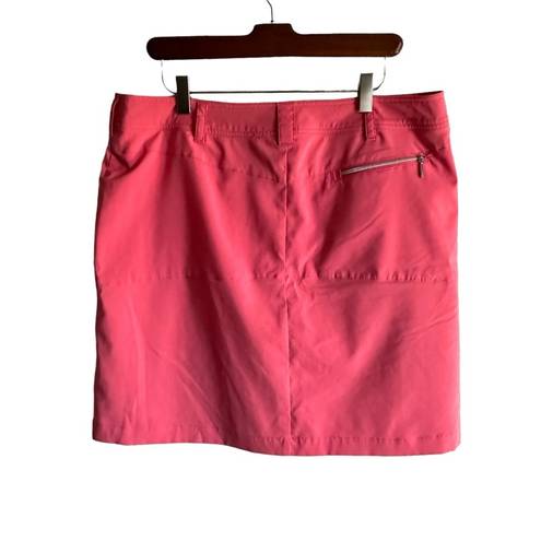 GGBlue Luxe Sport Skorts in Salmon Pink Size 12 Pleated Skirt Golf Pickleball