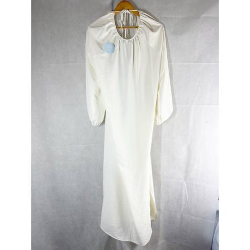 Hill House  The Simone Maxi Dress Size Large Coconut Milk