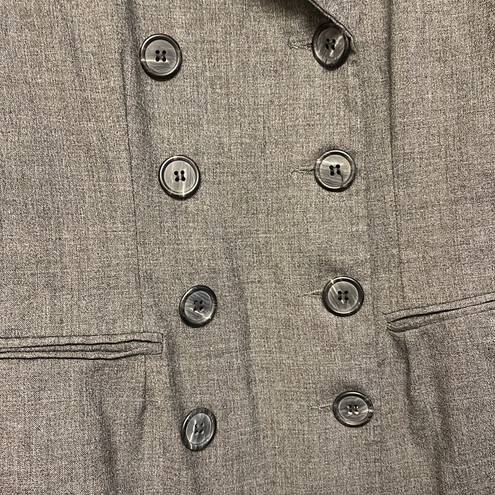 Hugo Buscati  Charcoal Grey Peacoat Blazer Jacket Size 4P GUC #0043