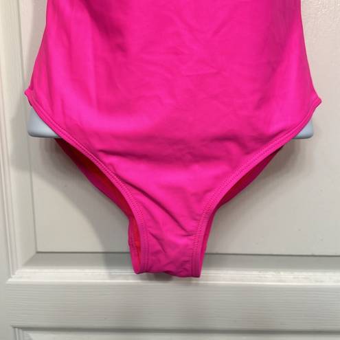 Juicy Couture Women's  Pink w/ Foil Knockout Swimsuit $98 Size Med EUC #S-573