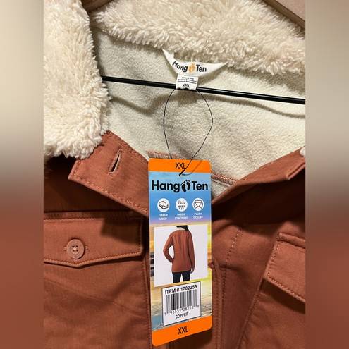 Hang Ten  NWT Copper Tan Utility Jacket - Women’s size XXL