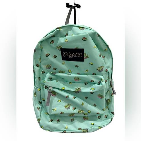 Jansport  Superbreak Backpack With Adjustable Shoulder Straps - Avocado Party