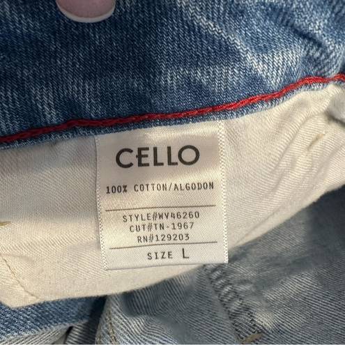 Cello  Jean Cut out distressed light wash Shorts Size L