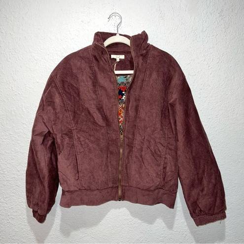 easel  Quilted Corduroy Bomber Jacket