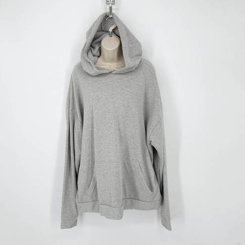 Naked Wardrobe  Gray Soft Pullover Hoodie NEW Womens Sz 1X style NW-T4322-N