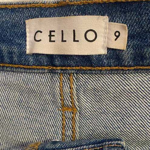 Cello  Medium Wash Patchwork Dad Jeans size 9