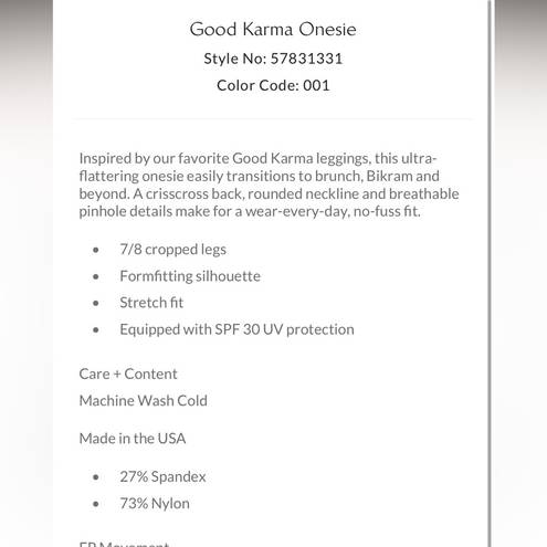 Free People Movement FP Movement ‘Good Karma’ Onesie