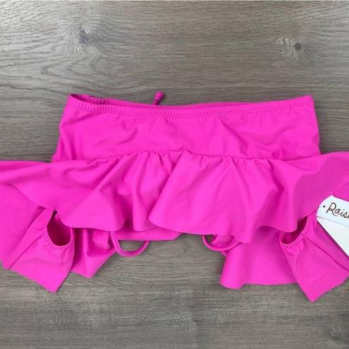 Raisin's  Hot Pink Ruffle Bikini Top Sz.S NWT