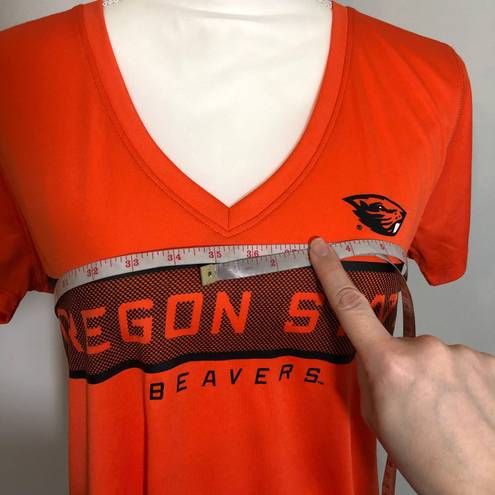 Rivalry Threads NWOT Oregon State Beavers Orange Black V-Neck Tee