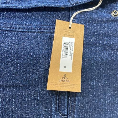 prAna  Nautical Shaderock Denim Jeans Jacket S NWT