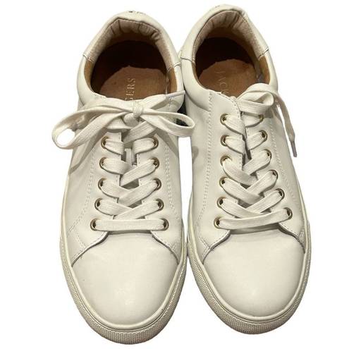 Jack Rogers  Women's Rory Sneaker White leather lace up Size 7