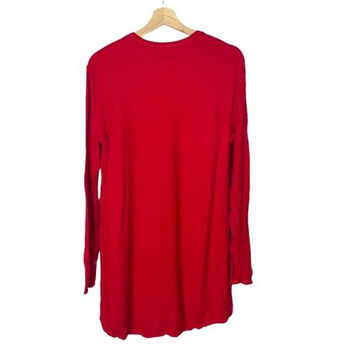 Show Me Your Mumu  Red Kinda Naughty Cole Tunic Long Sleeve S