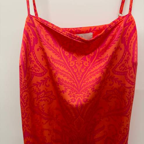 The Loft NWT Paradise Peach Floral Slip Dress 