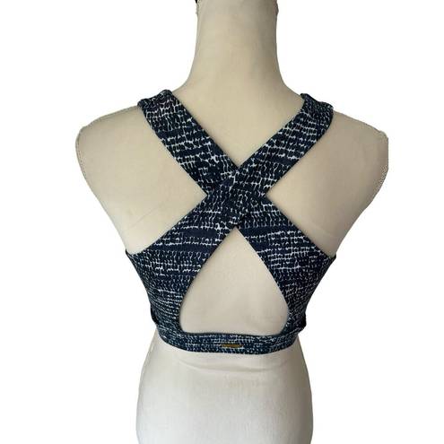 Harper NWT Cleo  Abstract Navy/White Indy Bralet - M