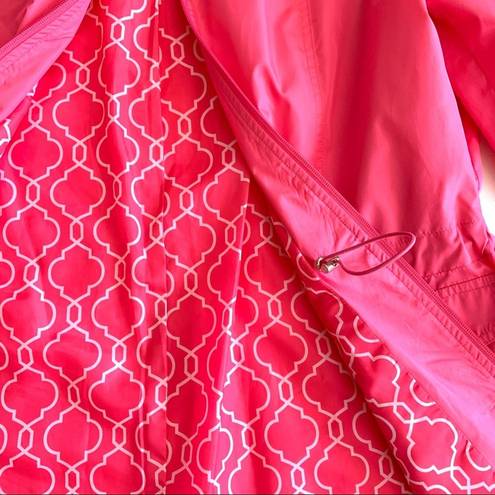 Studio Works  Jacket Windbreaker Pink Zipper Front Lightweight Jacket Size Large