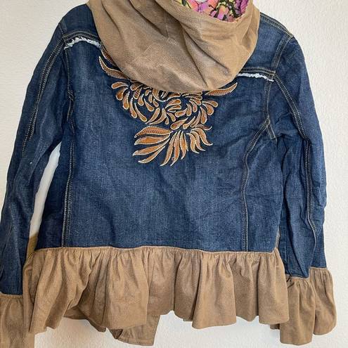 Fiorucci Rare  denim suede Y2k jacket