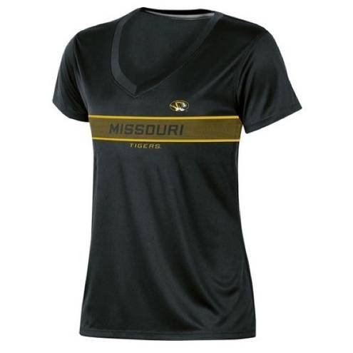 Rivalry Threads NWOT Black Gold Missouri Tigers V Neck T Shirt Top