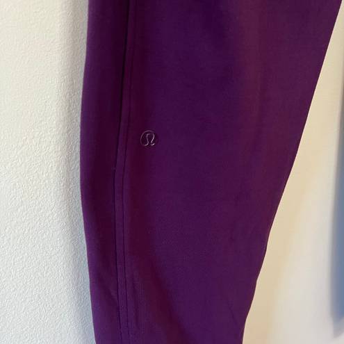 Lululemon Ready To Rulu Stretch Knit Jogger Sweatpants Darkest Magenta Purple