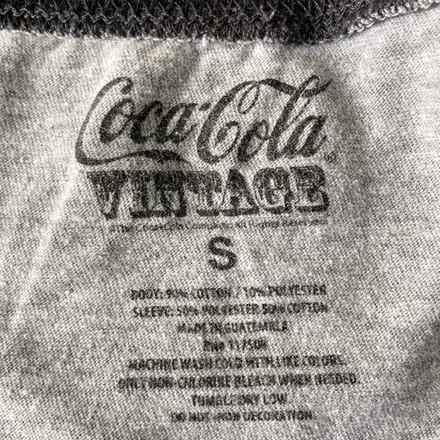 Coca-Cola VINTAGE  Santa T-Shirt Women's Size Small Long Sleeve Christmas Holiday