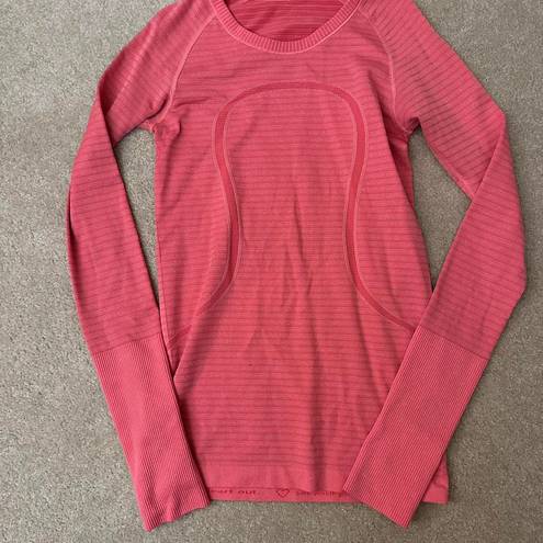 Lululemon Pink Swiftly Tech Long Sleeve