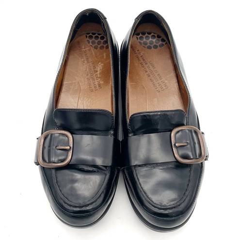 FitFlop  Beau Black Leather Buckle Loafers Comfy Orthopedic Shoes Women’s Size 6