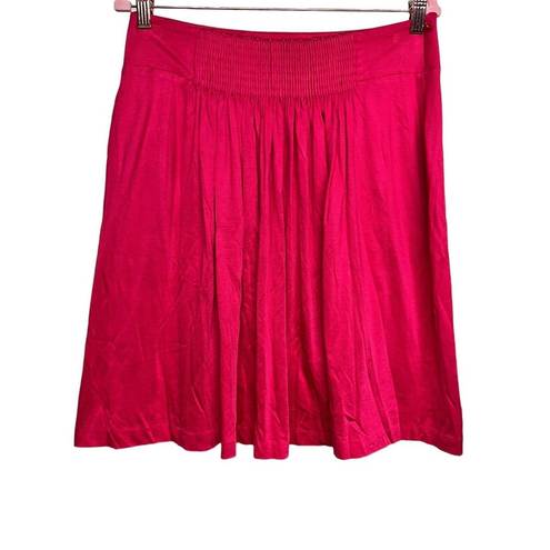 Prada  Pleated Front Panel A-Line Skirt Pink Women’s Size 44IT/US8