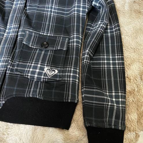 Roxy  Faux Fur Lined Plaid Jacket