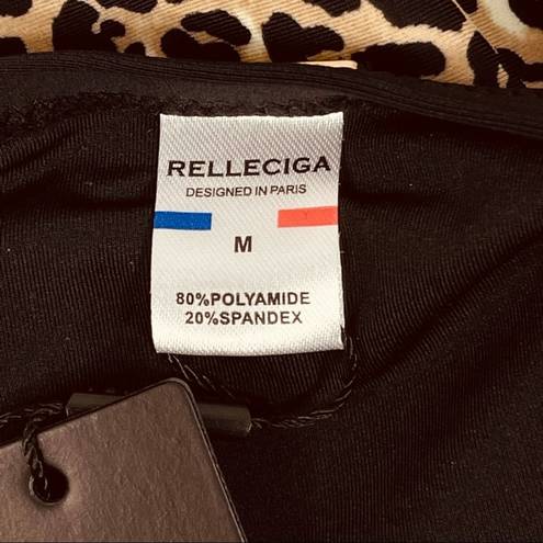 Relleciga  Leopard Print Bikini Bottoms Swim Wear