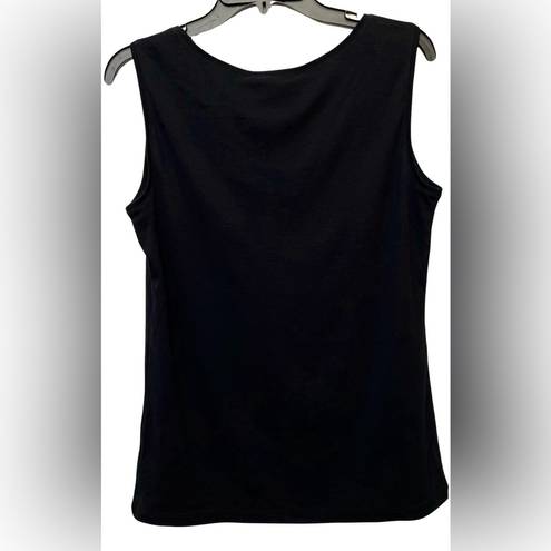 Karen Scott Black Sleeveless Tank Top